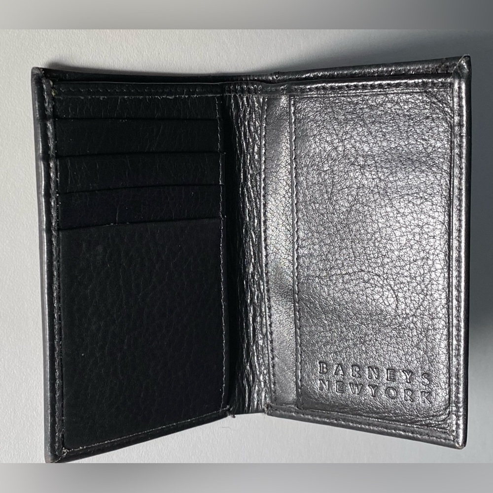 Barneys New York Black Leather Bifold Wallet
With Multiple Card Slots - Picture 2 of 6